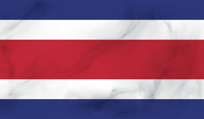 Grunge Costa Rica flag. Costa Rica flag with waving grunge texture.