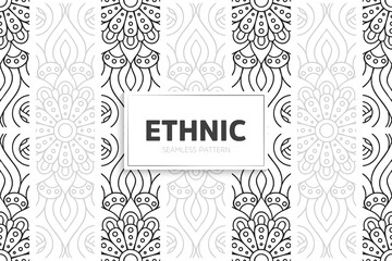 Seamless tribal texture geometric design