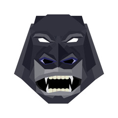 Gorilla Head Vector 