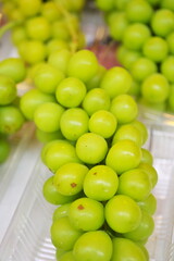 新鮮な葡萄のアップ