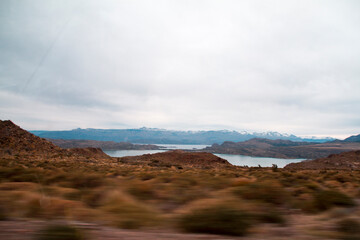 Runing through a Pagonian landscape
