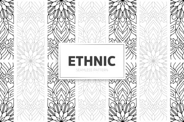 Seamless tribal texture geometric design