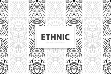 Seamless tribal texture geometric design