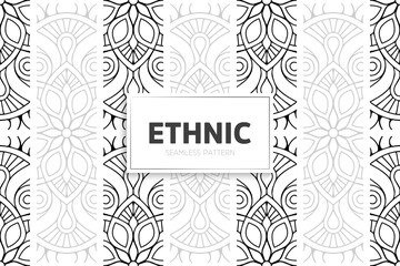 Seamless tribal texture geometric design