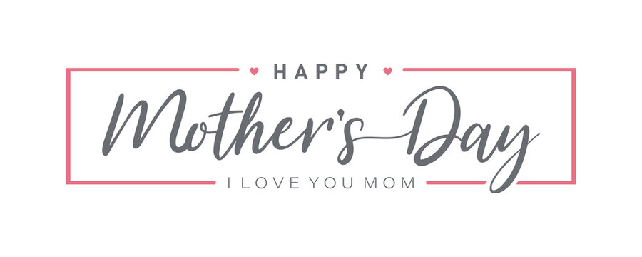 Mother day. Happy Mother's Day. Mother day poster. Vector illustration for women's day, shop, discount, sale, flyer, decoration. Lettering style.