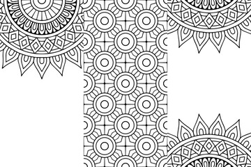 Seamless tribal texture geometric design