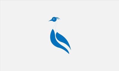 blue heron vector design