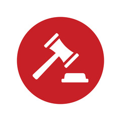 Auction icon vector graphic illustration