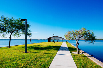 The water flow of Tampa Bay beach	
