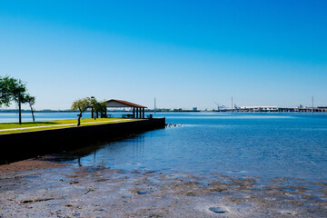 Obraz premium Morning of Tampa Bay beach