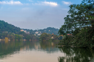 Kandy auf Sri Lanka am Abend