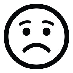 face emoji icon design black