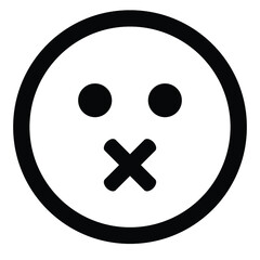 face emoji icon design black