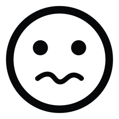 face emoji icon design black