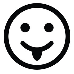 face emoji icon design black
