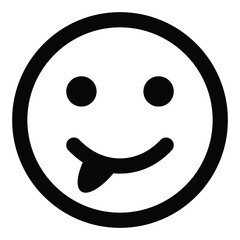 face emoji icon design black