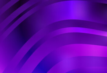 Dark Purple, Pink vector template with bent lines.