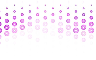 Light Purple vector background with bubbles.