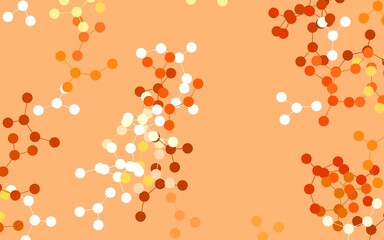 Light Orange vector texture with artificial intelligence concept.