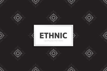 Seamless tribal texture geometric design