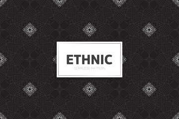 Seamless tribal texture geometric design