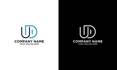 ud logo letter modern design