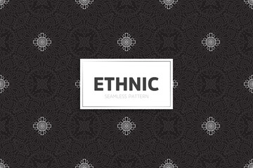 Seamless tribal texture geometric design