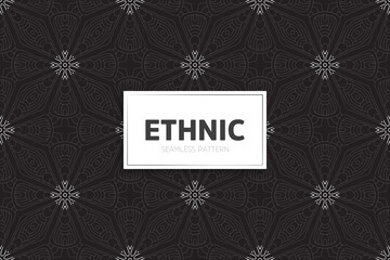 Seamless tribal texture geometric design