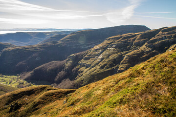 Fototapeta premium Landscape of the Cantabrian Mountains in Espinosa de los Monteros