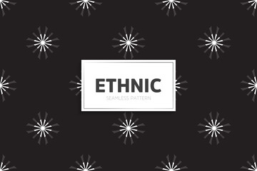 Seamless tribal texture geometric design