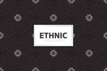 Seamless tribal texture geometric design