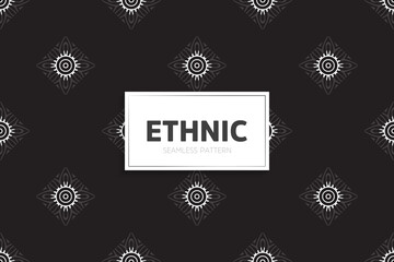 Seamless tribal texture geometric design