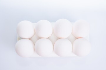 Egg raw natural healthy fresh. market breakfast.