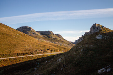 Landscape of the Cantabrian Mountains in Espinosa de los Monteros