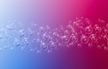 sfondo, scienza, molecole, atomi