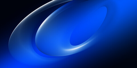 Simple Neon Blue Wave Minimal Modern Elegant Abstract Background

