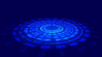 Abstract high tech digital futuristic electronic cyber space background . 