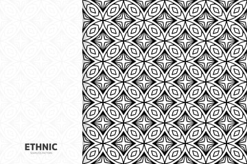 Seamless tribal texture geometric design