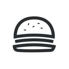 Fast food vector flat design web icon isolated on transparent background.