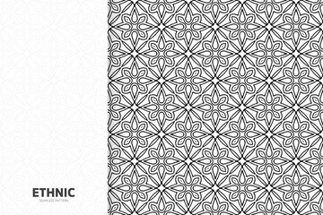 Seamless tribal texture geometric design