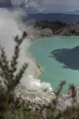 Ijen Crater or Kawah Ijen is a volcanic tourism attraction in Indonesia, East Java.