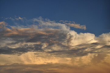 Clouds at sunset in Grand Canyon, Nevada