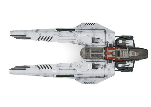 aircraft on white background top view