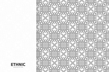 Seamless tribal texture geometric design