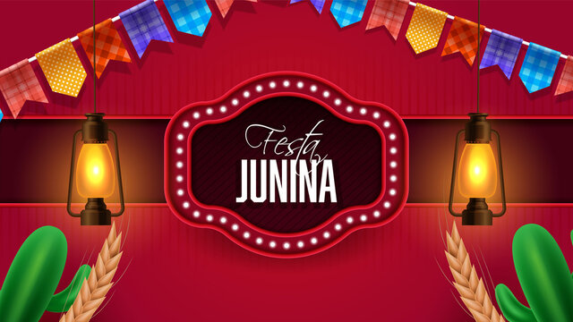 Celebration background for festa junina festival