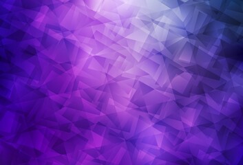 Light Purple, Pink vector polygon abstract layout.