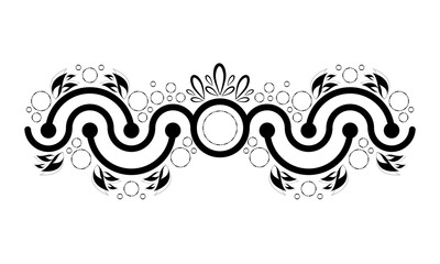 Isolated arabesque pattern. Vintage ornament - Vector illustration