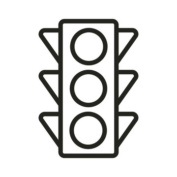 recommend clip art: Traffic Control light, outline icon