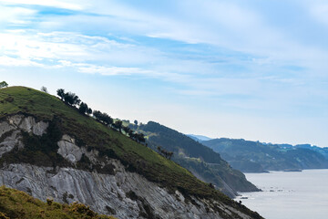Infinite sequence of ocean cliffs