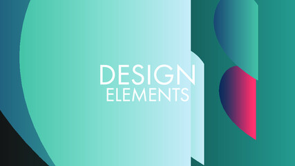 Fototapeta premium Creative abstract background gradient design artwork with geometric shapes flat design vector illustration